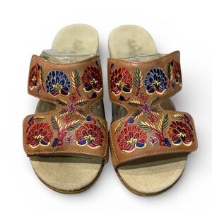 Alegria Women's Linn Sandal Cognac Needles and Pins Shoes